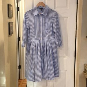 Blue and White Striped Jones New York Dress